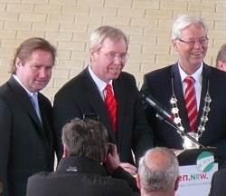 Albert Glöckner mit Verkehrsminister Lutz Lienenkämper